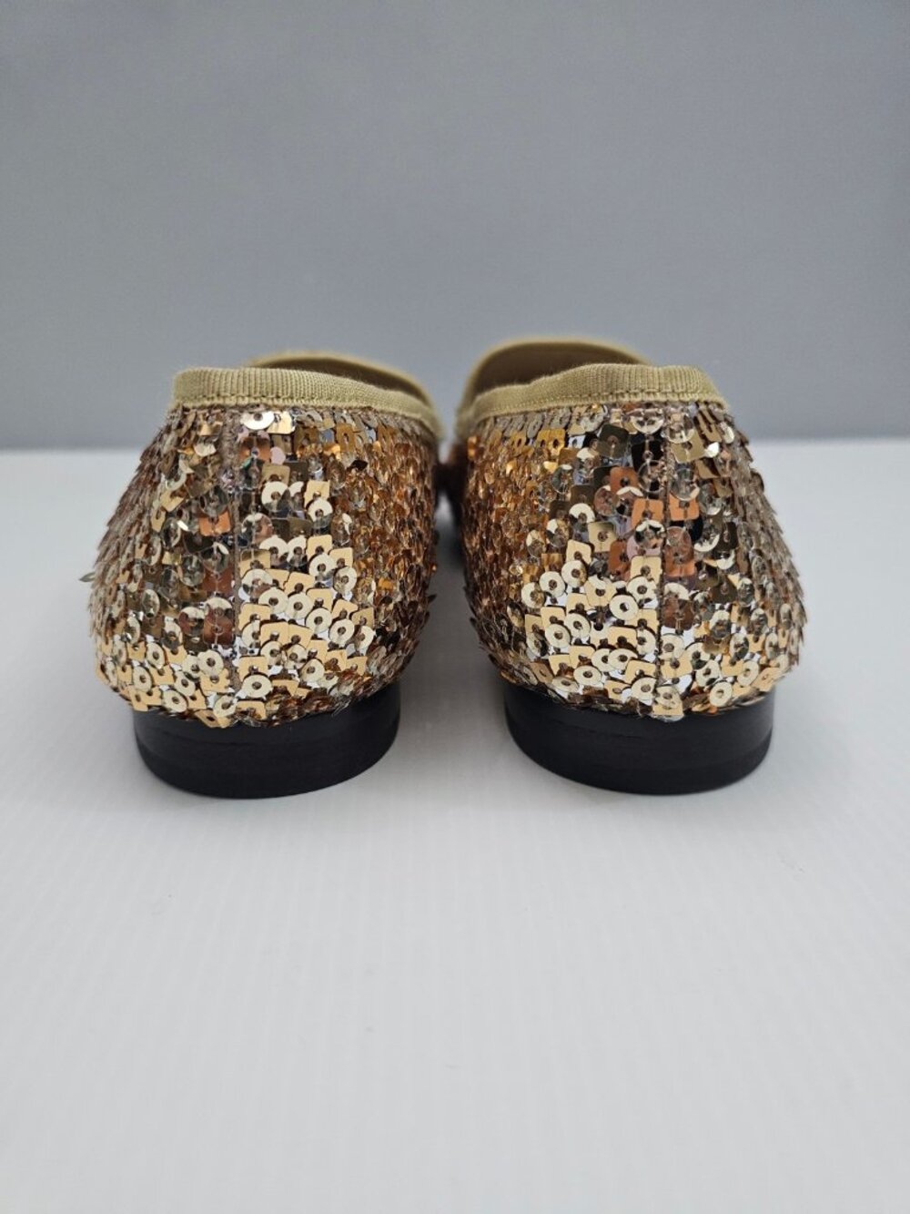 Sam Edelman Loraine Horsebit Loafer Womens 9.5 Gold Multi Sequin Slip On Flats - Picture 11 of 14